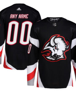  Buffalo Sabres  Alternate  Primegreen Authentic Custom Jersey  Black