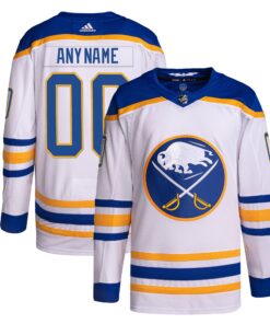  Buffalo Sabres  Away  Primegreen Authentic Custom Jersey  White