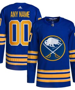 Buffalo Sabres  Home  Primegreen Authentic Custom Jersey  Royal