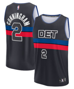 Cade Cunningham Detroit Pistons Fanatics Fast Break Replica Player Jersey - Statement Edition - Black