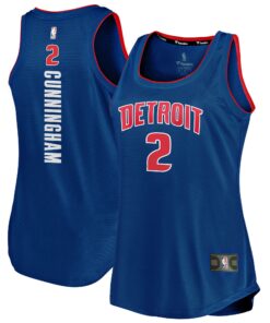 Cade Cunningham Detroit Pistons Fanatics Women's Fast Break Tank Jersey - Icon Edition - Blue