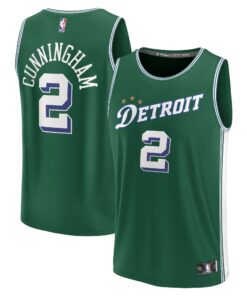 Cade Cunningham Detroit Pistons Fanatics Youth Fastbreak Jersey - City Edition - Green