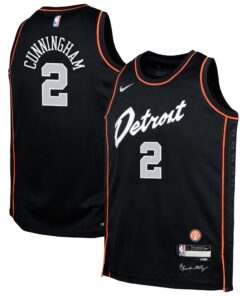 Cade Cunningham Detroit Pistons Youth  Swingman Replica Jersey - City Edition - Black