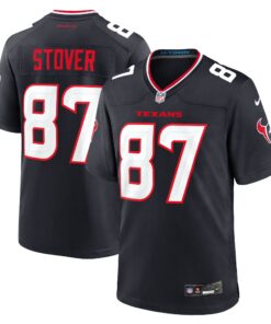 Cade Stover Houston Texans  Game Jersey   Navy