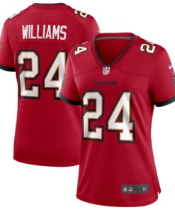 Cadillac Williams Tampa Bay Buccaneers  Women_s Game Retired Player Jersey  Red