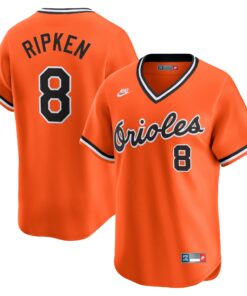Cal Ripken Jr. Baltimore OriolesThrowback Cooperstown Limited Jersey  Orange