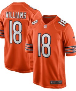 Caleb Williams Chicago Bears  Alternate 2024 NFL Draft First Round Pick Player Game Jersey  Orange