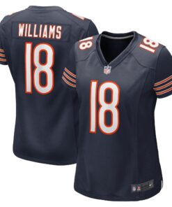 Caleb Williams Chicago Bears  Women_s 2024 NFL Draft First Round Pick Player Game Jersey  Navy