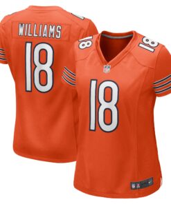 Caleb Williams Chicago Bears  Women_s Alternate 2024 NFL Draft Game Jersey  Orange
