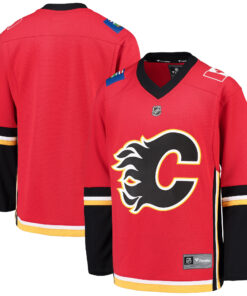 Calgary Flames Fanatics Youth Alternate Replica Blank Jersey  RedBlack