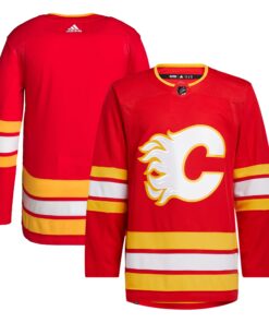 Calgary Flames Men_s 202021 Home Primegreen Authentic Jersey  Red