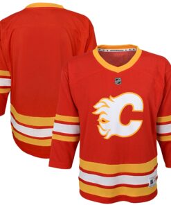 Calgary Flames Youth Home Replica Blank Jersey  Red