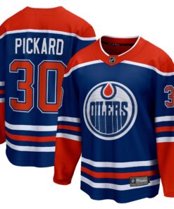 Calvin Pickard Edmonton Oilers Fanatics Home Premier Breakaway Player Jersey  Royal