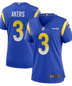 Cam Akers Los Angeles Rams  Women_s Game Jersey  Royal 1