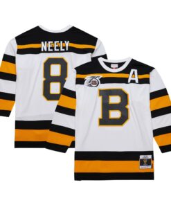 Cam Neely Boston Bruins Mitchell amp Ness  199192 Alternate Captain Blue Line Player Jersey  White
