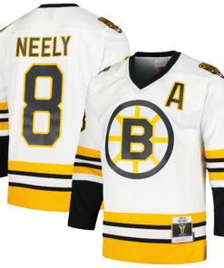 Cam Neely Boston Bruins Mitchell amp Ness  199394 Blue Line Player Jersey  White