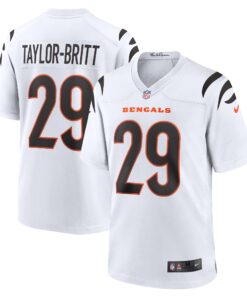 Cam TaylorBritt Cincinnati Bengals   Game Jersey   White