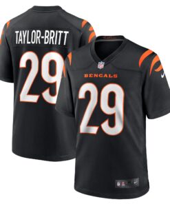 Cam TaylorBritt Cincinnati Bengals  Game Player Jersey  Black