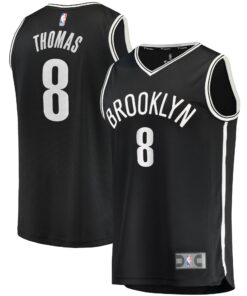 Cam Thomas Brooklyn Nets Fanatics 2021 NBA Draft First Round Pick Fast Break Replica Jersey Black - Icon Edition