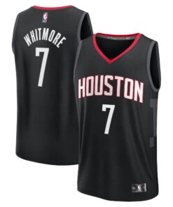 Cam Whitmore Houston Rockets Fanatics Youth Fast Break Replica Player Jersey - Statement Edition - Black