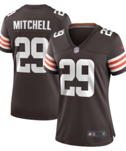 Cameron Mitchell Cleveland Browns  Women_s Team Game Jersey   Brown