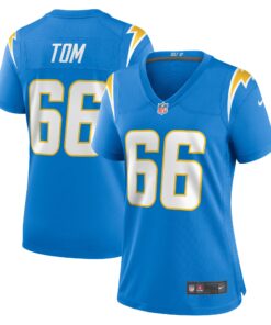 Cameron Tom Los Angeles Chargers  Women_s  Game Jersey   Powder Blue
