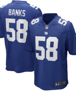 Carl Banks New York Giants  Game Retired Player Jersey  Royal