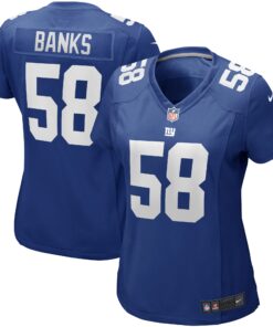 Carl Banks New York Giants  Women_s Game Retired Player Jersey  Royal