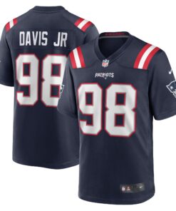 Carl Davis Jr. New England Patriots  Game Player Jersey  Navy
