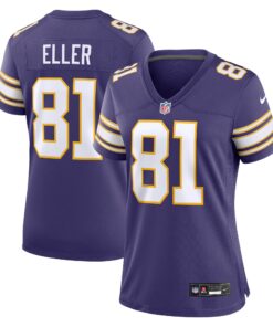 Carl Eller Minnesota Vikings  Women_s Classic Retired Player Jersey  Purple
