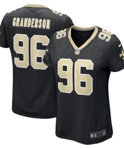 Carl Granderson New Orleans Saints  Women_s Game Jersey  Black