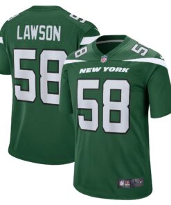 Carl Lawson New York Jets  Game Jersey  Gotham Green