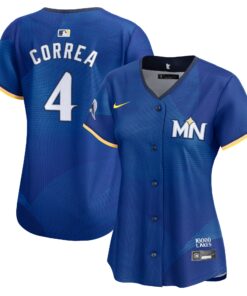 Carlos Correa Minnesota TwinsWomen_s 2024 City Connect Limited Jersey  Royal
