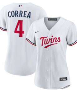Carlos Correa Minnesota TwinsWomen_s Home Replica Player Jersey  White