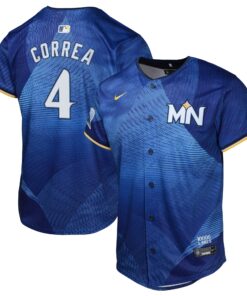 Carlos Correa Minnesota TwinsYouth 2024 City Connect Limited Jersey  Royal