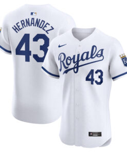Carlos HernÃ¡ndez Kansas City RoyalsHome Elite Player Jersey  White