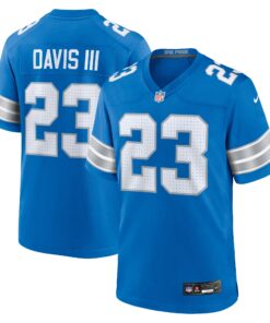 Carlton Davis III Detroit Lions  Game Jersey   Blue
