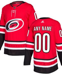 Carolina Hurricanes Authentic Custom Jersey  Red