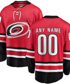 Carolina Hurricanes Fanatics Alternate Breakaway Custom Jersey  Red