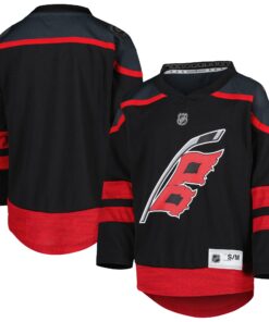 Carolina Hurricanes Youth 202223 Home Replica Jersey  Black