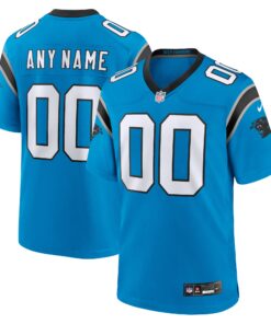 Carolina Panthers  Alternate Custom Game Jersey  Blue
