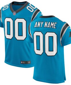 Carolina Panthers  Classic Elite Custom Jersey  Blue
