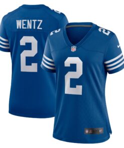 Carson Wentz Indianapolis Colts  Women_s Alternate Game Jersey  Royal