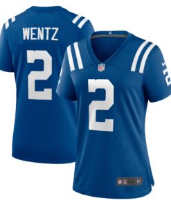 Carson Wentz Indianapolis Colts  Women_s Game Jersey  Royal
