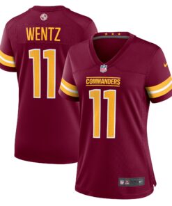 Carson Wentz Washington Commanders  Women_s Game Jersey  Burgundy