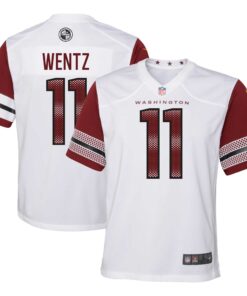 Carson Wentz Washington Commanders  Youth Game Jersey  White