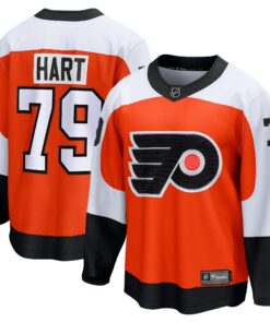Carter Hart Philadelphia Flyers Fanatics Home Premier Breakaway Player Jersey  Orange