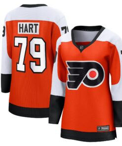 Carter Hart Philadelphia Flyers Fanatics Women_s Home Premier Breakaway Player Jersey  Burnt Orange