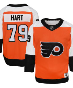 Carter Hart Philadelphia Flyers Youth Home Premier Player Jersey  Burnt Orange