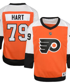 Carter Hart Philadelphia Flyers Youth Home Replica Player Jersey  Burnt Orange